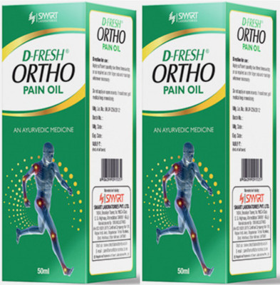 D FRESH ORTHO PAIN OIL FROM ALL KIND OF PAIN RELIEF FAST FORMULA PACK OF 2 Liquid(2 x 50 ml)