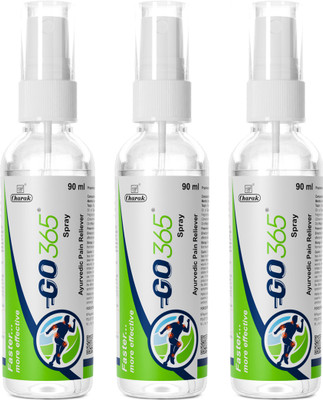 GO365 Spray -Ayurvedic Pain Reliever pack of 3 Spray(270 ml)