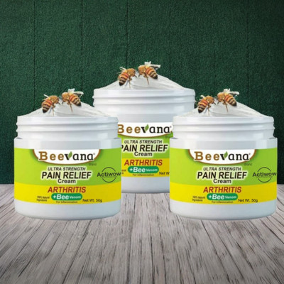 ACTIWOW BeeVana Natural Pain Relief Cream for Stiff Joints Pack of 3 Cream(3 x 16.67 g)