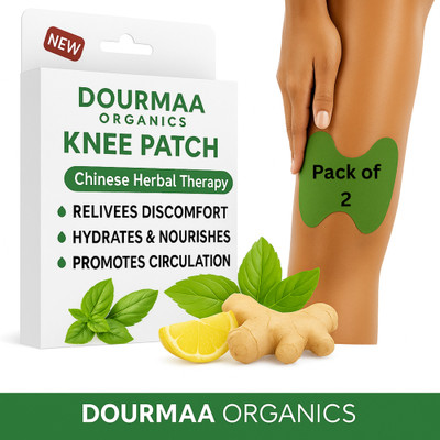 DOURMAA ORGANICS Joint Support Herbal Knee Patch for Everyday Comfort, Pack of 2 (20 Patches) Plaster & Patch(2 x 50 g)