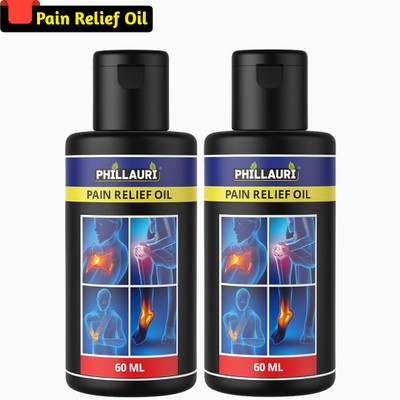 Phillauri Joint Pain Relief Oil Ayurvedic Joint Pain Massage Oil Liquid 60ML (PACK 2) Liquid(2 x 60 ml)
