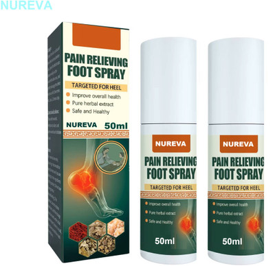 nureva Cooling Foot Spray – Quick Relief from Aches Liquid(2 x 50 ml)