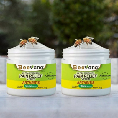 ACTIWOW BeeVana Cream for Fast Recovery from Muscle Strains Pack of 2 Cream(2 x 25 g)