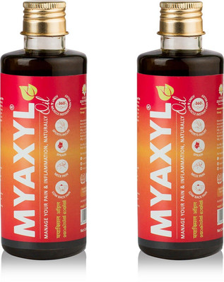Kerala Ayurveda Myaxyl Pain Relief Oil: Dual Action formula for Joints, Muscles & Sprains Liquid(2 x 200 ml)