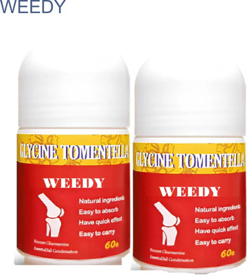 WEEDY Herbal Pain Relief Roll-On for Fast Muscle Pain Recovery Gel(2 x 60 g)