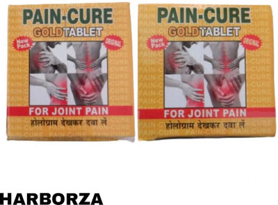 HARBORZA Pain Cure Gold Tablet Ayurvedic Joint Pain Relief Tablets pack of 2 Tablets-80 Tablets(2 x 40 Units)