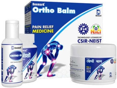 DEEMARK Ortho-Ncp- Quick relief from Body Pain, Sprain and Arthritis Oil+Tablet+ Balm(3 Units)