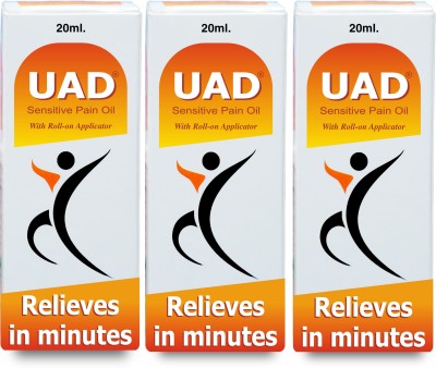 ua-d Ayurvedic rapid pain relief oil for Knee Joint Liquid(3 x 6.67 ml)