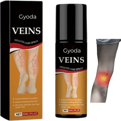 Gyoda Varicose Vein Spray Herbal Spray for Leg Pain Healing and Swelling Relief Liquid(30 ml)