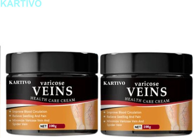 KARTIVO Varicose Veins Relief Gel Pack of 2 – Instant Action Cream(2 x 100 g)