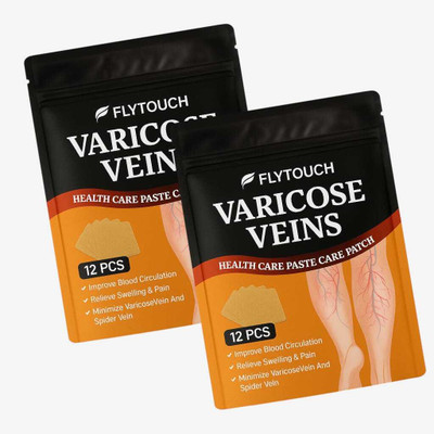FlyTouch Home Remedy Patch for Relieving Spider Veins and Varicose Leg Discomfort Plaster & Patch(24 x 1 Patches)