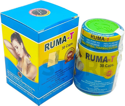 MUKHTI CARE Ayurvedic Tara Herbal Ruma T Capsules - Pack of 6 Tablets(6 x 30 Units)