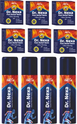 indkus nexa Dr Nexa 4 Pain Relief Spray 71.4ml And 6 Balm Balm(10 x 1 Units)