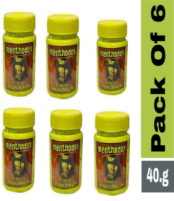 Menthodex Strong Pain Balm pack 6 Best Balm for pain relief Balm(6 x 40 g)