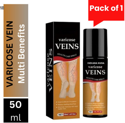 INDIANA HUDA Varicose Vein Spray for Varicose & Spider Vein Relief, 50ml Liquid(50 ml)