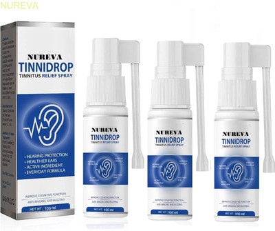 nureva Triple Tinnitus Relief Spray – Organic Formula Liquid(3 x 100 ml)