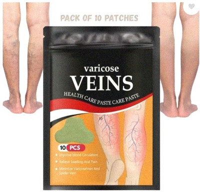 BIFRRUTANT varicose veins patches suitable for office and home use Plaster & Patch(10 x 1 g)