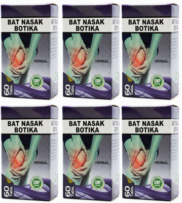 BAT NASAK BOTIKA For Natural Relief from Arthritis, Back Pain & Joint pain Tablets(6 x 60 Units)