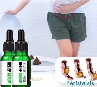 WEEDY Heat Constipation Relief Serum for Instant Bowel Movement Relief Liquid(2 x 30 ml)