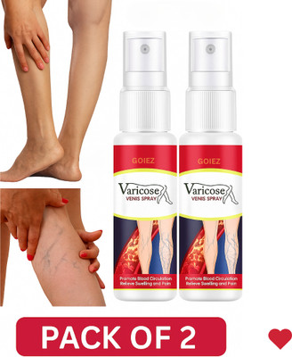 GOIEZ Varicose Veins Relief Spray For Legs And Ankles (100 Ml, Pack Of 2) Spray(2 x 50 ml)