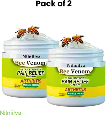 NILNIILVA Bee Venom Cream for Neck Stiffness and Joint Pain Pack of 2 Cream(50 g)