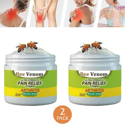 TZEP Bee Venom Pain Relief Cream to Ease Swelling and Inflammation Cream(2 x 50 g)