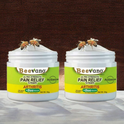 Bee Venom Natural Pain Relief for Tender Muscles Pack of 2 Cream(2 x 50 g)