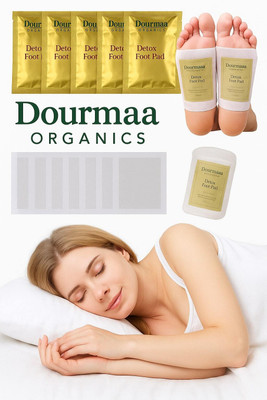 DOURMAA ORGANICS Foot Patch Pain Stress Relief Body Cleansing Toxins Remover Adhesive Pads Plaster & Patch(20 x 1 g)