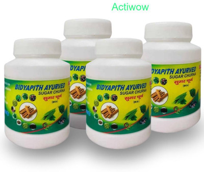 ACTIWOW Bidyapith Sugar Powder for Maintaining Optimal Glucose Balance Pack of 4 Powder(4 x 100 g)