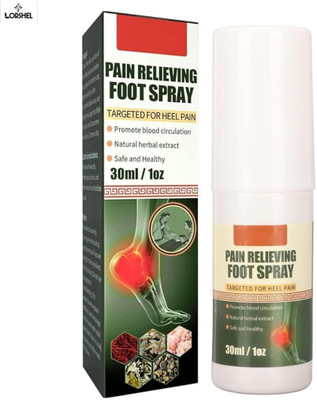 LORSHEL Foot Pain Relieving Spray | Refreshing Feel, Soothing Sensation - Herbal Formula Liquid(30 ml)