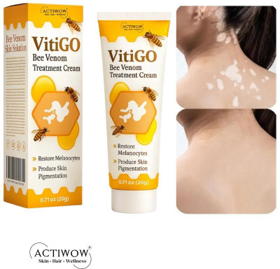 ACTIWOW Vitigo Bee Venom Cream for Daily Glow Enhancing cream PR01 A01 Cream(100 g)
