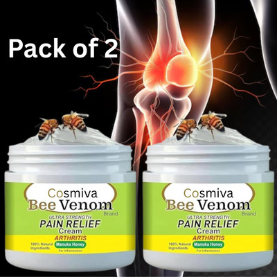 COSMIVA BeeVenom Essential for Joint Support & Relief Bee Venom pain cream Cream(2 x 50 g)