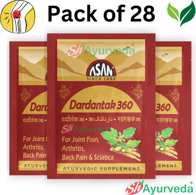 AASAN HEALTHCARE Dardantak 360 Powder for Joint Pain, Arthritis, Back Pain & Sciatica Powder(28 x 1 Units)