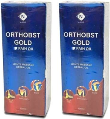 glomantic Orthobst Gold Pain Oil 100ml 2 pcs Liquid(2 x 100 g)