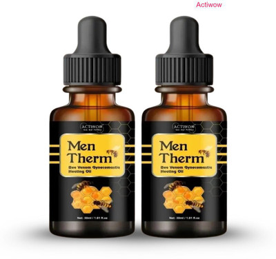 ACTIWOW Men Therm Bee Venom Heating Oil for Weighted Pull-Up Recovery Liquid(2 x 15 ml)