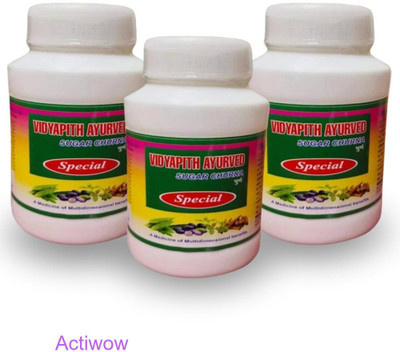 ACTIWOW Vidyapith Sugar Powder for Supporting a Balanced Blood Sugar Pack of 3 K02 Powder(3 x 100 g)