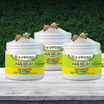 ACTIWOW BeeVana Natural Relief for Stiff Back & Hips Pack of 3 Cream(3 x 16.67 g)