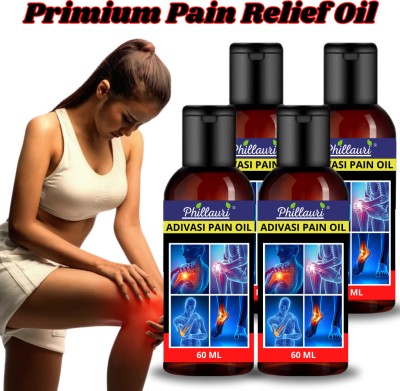 Phillauri Ayurvedic Pain Relief Oil For Back Pain, Joint Pain, Muscle Pain Liquid(4 x 60 ml)