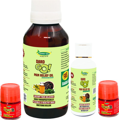 DARDGO Pain Relief Oil for Knee Pain, Joint Pain, Muscle Pain Back 100+20 ML 2 Balm Liquid(5 x 24 ml)