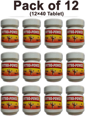 Quickbits Ayurvedic Ortho Power Tablet Tablets(12 x 40 Units)