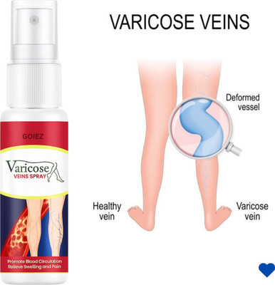 GOIEZ Herbal Varicose Veins Spray Medicine For Men And Women Daily Use (50 Ml) Spray(50 ml)