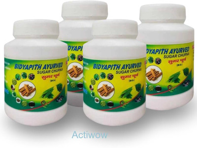 ACTIWOW Bidyapith Sugar Powder for Strengthening Glycemic Homeostasis Pack of 4 Powder(4 x 100 g)