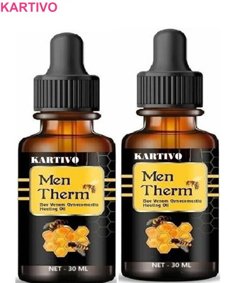 KARTIVO Bee Venom Thermal Pain Oil Pack of 2 – Men’s Pain Relief Blend Liquid(2 x 30 ml)