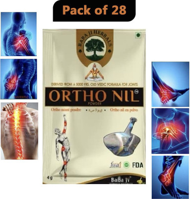 Quickbits 28 POUCH Orthonil Powder Ayurvedic for Joint/body/back pain relief Powder(28 x 1 Units)