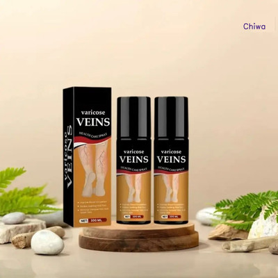 CHIWA Varicose vein spray cooling action spray calms swelling cramps strain Liquid(2 x 100 ml)