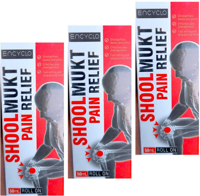 DOOMSDAY SHOOL MUKT PAIN RELIEF ROLL ON FAST PAIN RELIEF PACK OF 3 Liquid(3 x 50 ml)