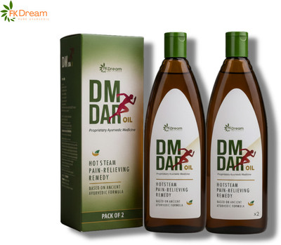 Fkdream Dmdar Herbal Oil 2pc Deep Penetrating Blend for Targeted Muscle Relief Aid Liquid(2 x 100 ml)