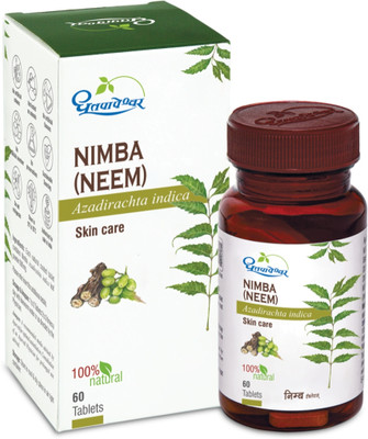 DHOOTAPAPESHWAR Dhootpapeshwar Nimba(NEEM) 60 Tablets pack of 2 Tablets(2 x 60 Units)