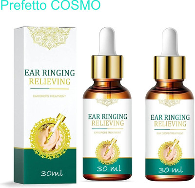 Prefetto COSMO Natural Ear Serum – Instant Ear Pain Relief Liquid Protection from the Elements Liquid(2 x 30 ml)