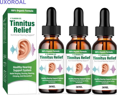 uxoroal Herbal Ear Oil for Pain, Stress & Tension Relief Pack of 3 Liquid(3 x 30 ml)